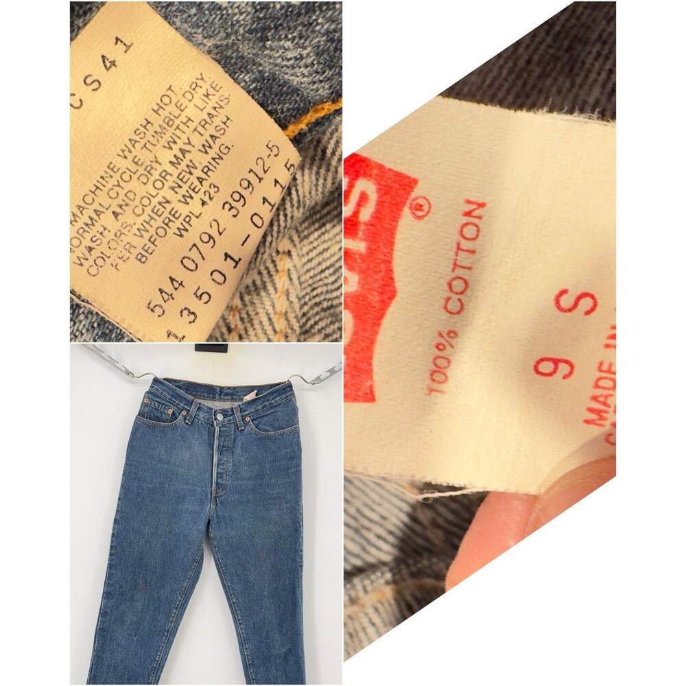 VTG Levi's‎ Jeans Womens 24 hight rise Tapered Button Fly Mom 13501-0658 90s - Picture 12 of 12